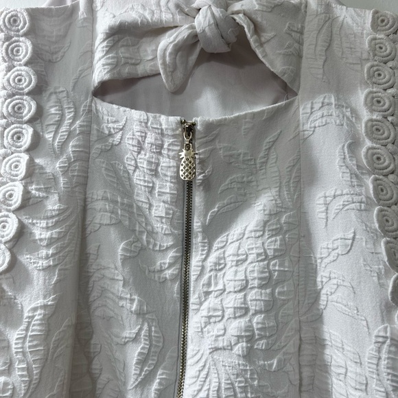 Lilly Pulitzer Shelli Dress - Resort White Pinwheel Eye - Size 4 - Picture 4 of 5